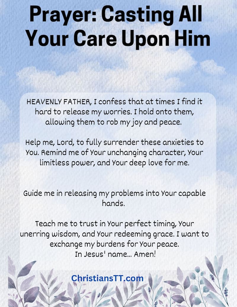 Prayer: Casting All Your Care Upon Him
