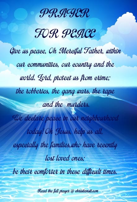 Prayer for peace