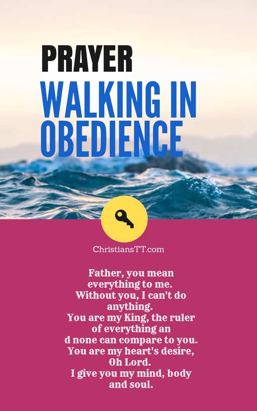 Prayer: Walking In Obedience