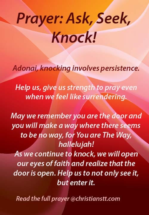 prayer - ask seek knock