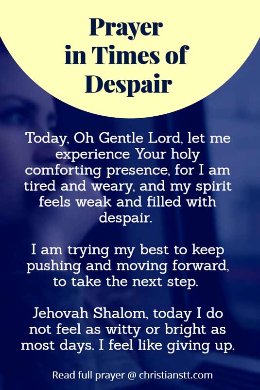 Prayer in Times of Despair