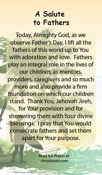 Prayer: Happy Father's Day - A Salute to Fathers