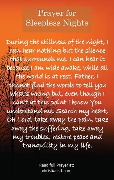 Prayer for sleepless nights