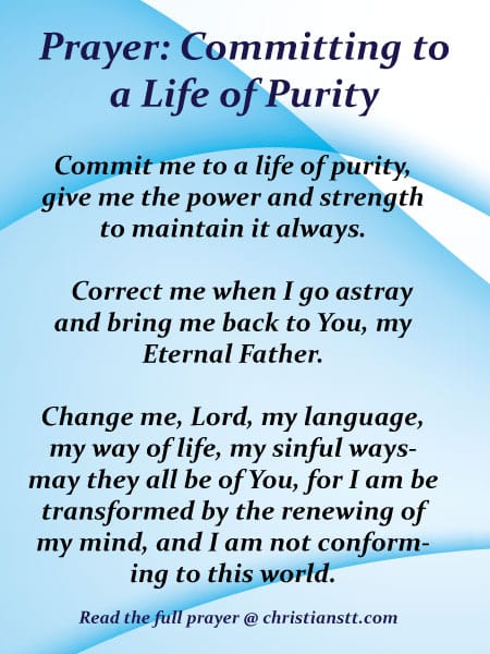 Prayer: Committing to a Life of Purity