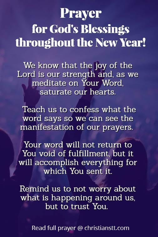 Prayer for Blessings throughout the New Year!