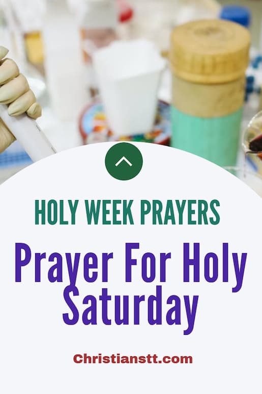 Prayer For Holy Saturday