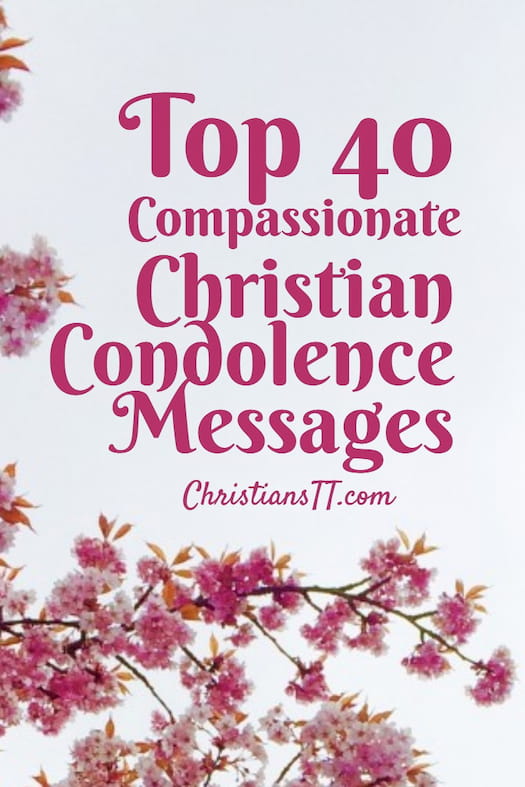 Top 40 Compassionate Christian Condolence Messages pin