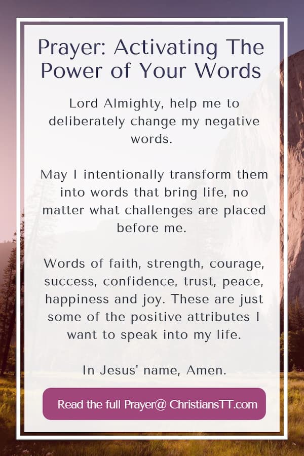 Prayer: Activating The Power of Your Words