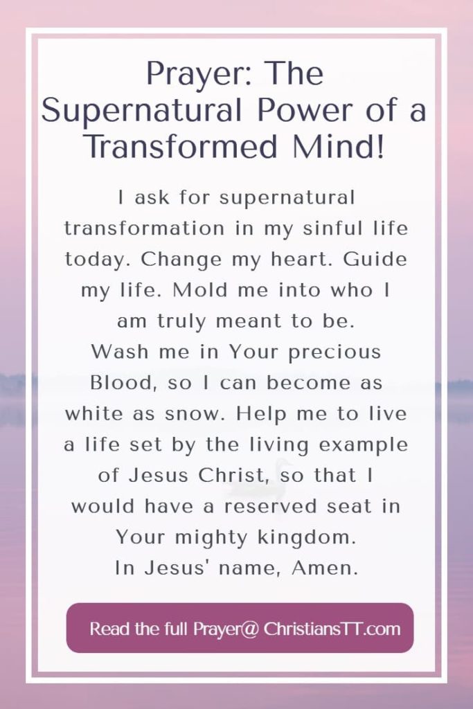 Prayer: The Supernatural Power of a Transformed Mind!