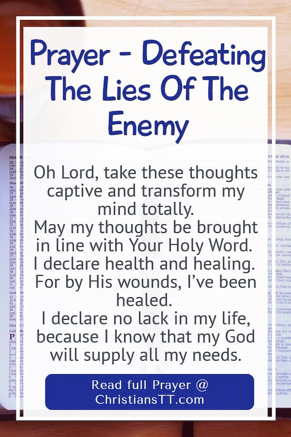 Prayer - Defeating The Lies Of The Enemy