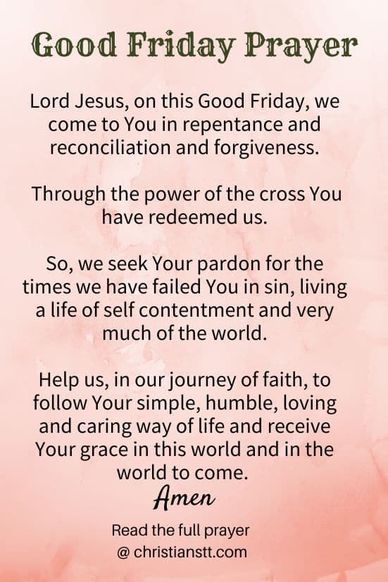 Good Friday Prayer