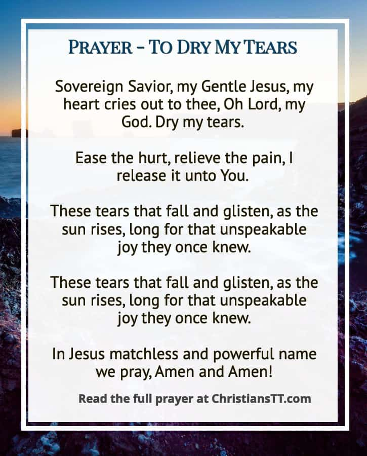 Prayer - To Dry My Tears