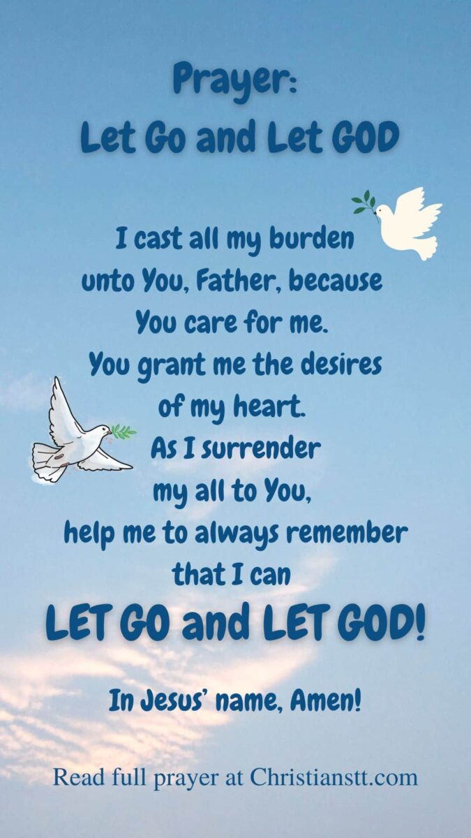 Prayers To Let Go And Let God